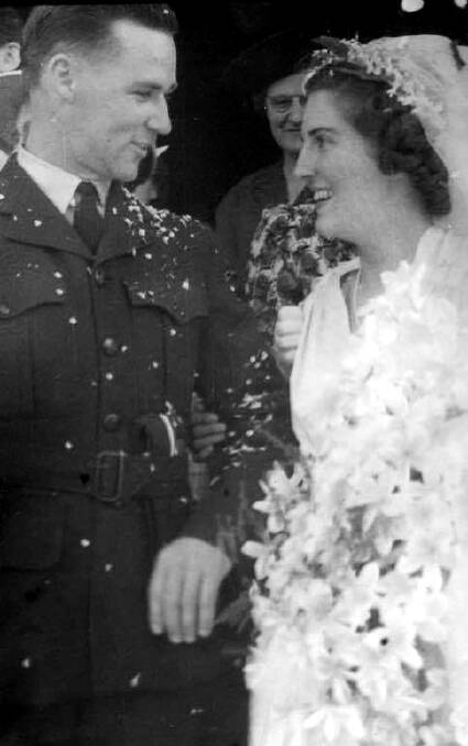 Rusty married wife Barbara on Australia Day in 1944. Photo: Supplied