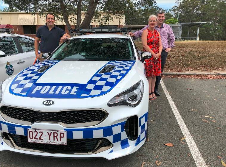 Capalaba MP Don Brown with Redlands MP Kim Richards and Police Minister Mark Ryan. Photo: Supplied