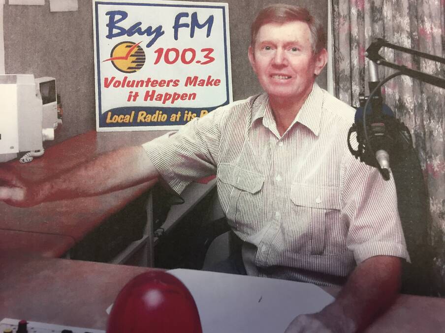 Mr Stevens was president of the Bayside Community Radio Association from 1995 to 2008. Photo: Supplied