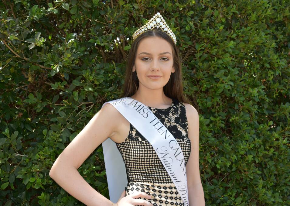 INNER BEAUTY: Georgia Phillips said she wanted to raise as much money as possible for Make-A-Wish Australia before the Miss Teen Galaxy Australia pageant next month. Photo: Hannah Baker