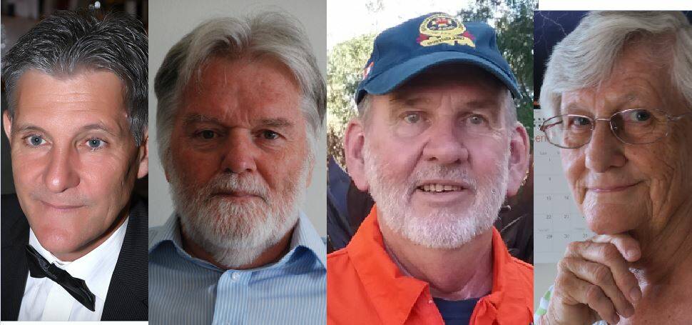GREAT WORK: Redlanders Dr Christos Spero, Professor Richard Wortley, Mr Anthony Daniel and Ms Terene Donovan will be awarded. Photos: Supplied