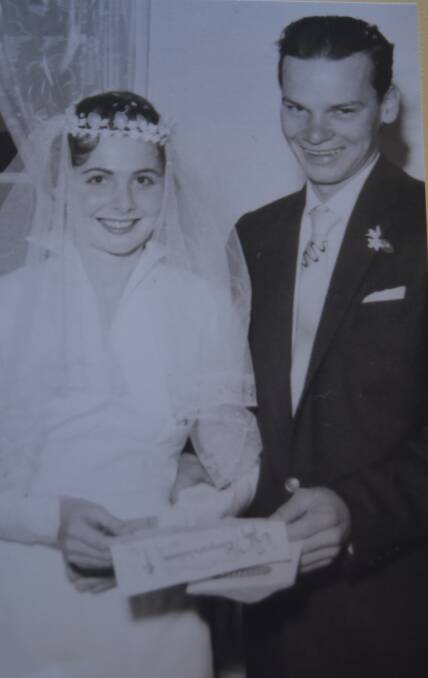 Barbara and Brian Garvey were married at Inala on July 26, 1958. Photo: Supplied