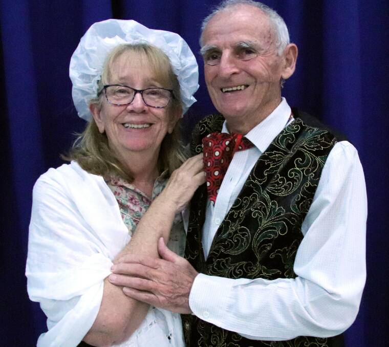 ENTERTAINERS: A Christmas Carol characters, Mr and Mrs Cratchit. Photo: Supplied