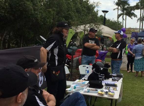 BLACK DOG: Members of the Black Dog Ride group, pictured in 2016 at Capalaba Place, help raise awareness about suicide and its prevention. Photo: Supplied  