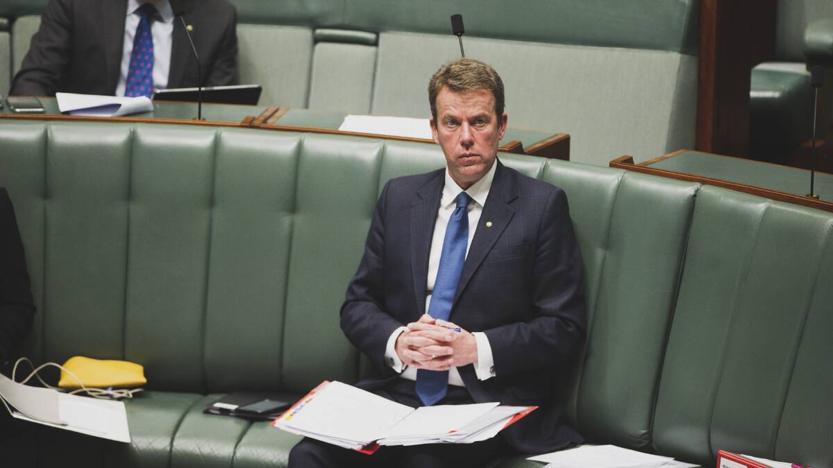 Dan Tehan will move from the education portfolio to trade. Picture: Dion Georgopoulos