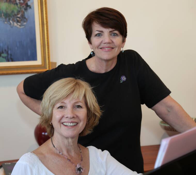 ART IN SONG: Wellington Point musicians pianist Leanne Swanson and soprano Rosemarie Arthars prepare for an Art in Song home concert on December 2.