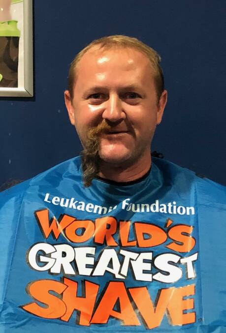 BEARD: Matthew Jones raised $2500 by shaving his beard in the World's Greatest Shave. He was supported by Good Life and Clippy T's.