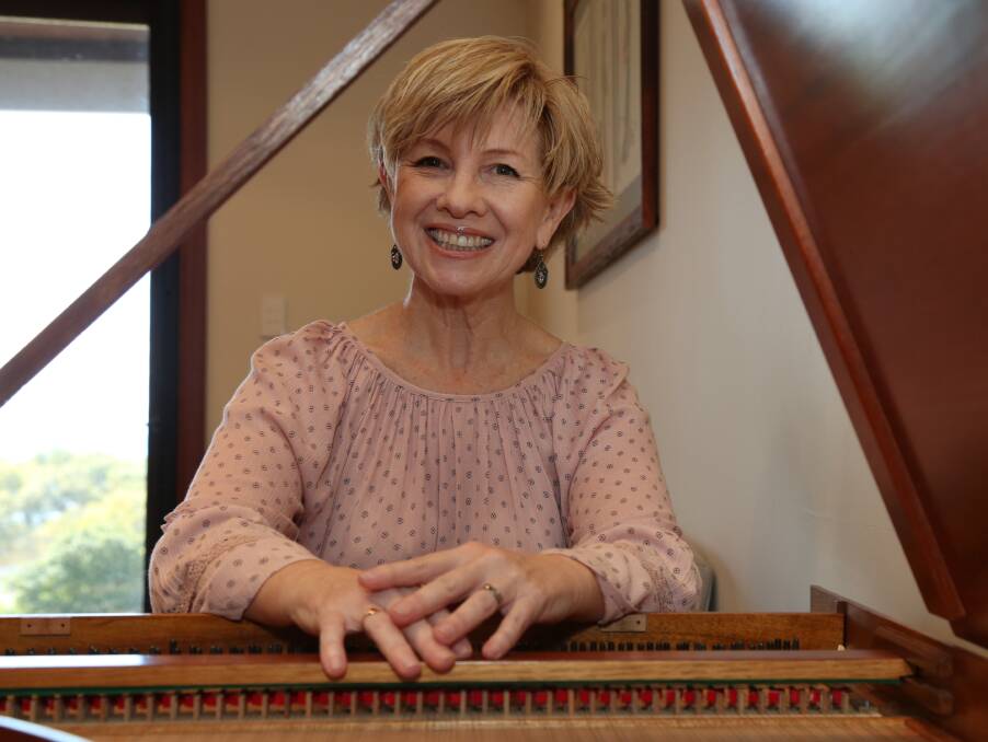 BAROQUE: Leanne Swanson plays the harpsichord in a baroque musical afternoon at her Wellington Point home on October 14.
