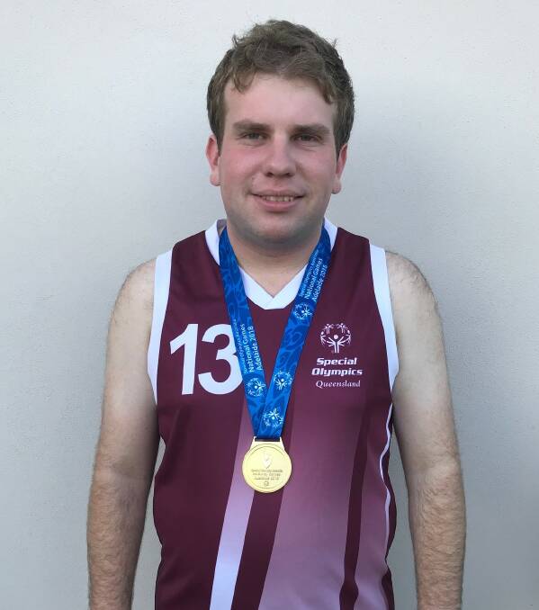GOLD: Matthew Burge has brought home gold as a member of the Redlands special Olympics team which competed in the national games in Adelaide in April.