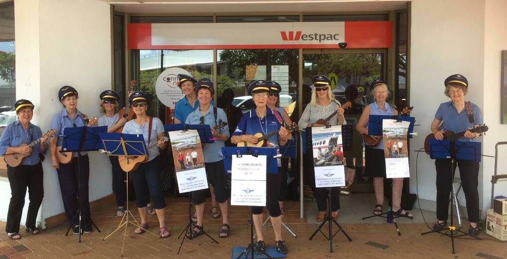 FLYING BUSKERS: The group has been nominated for an award in recognition for its fund raising for the Flying Doctors Service.