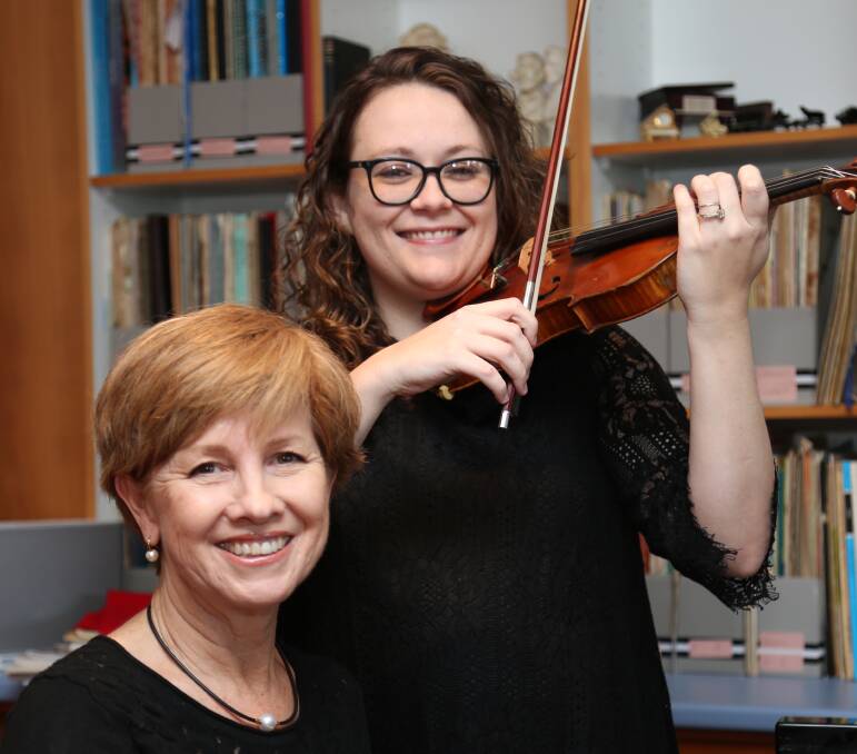 MUSIC: Leanne Swanson and violinist Camille Barry prepare for Gypsy Folk Inspirations being staged at Wellington Point on January 27.