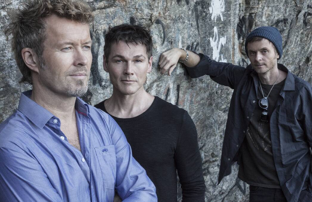 GREEN: a-ha and Rick Astley come to day on the green in March 2020. PIC: Just Loomis.