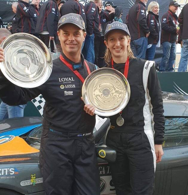 WINNERS: Paul Stokell and Kate Catford take out the Targa Tasmania title for 2019. Photo: Angryman Photography.