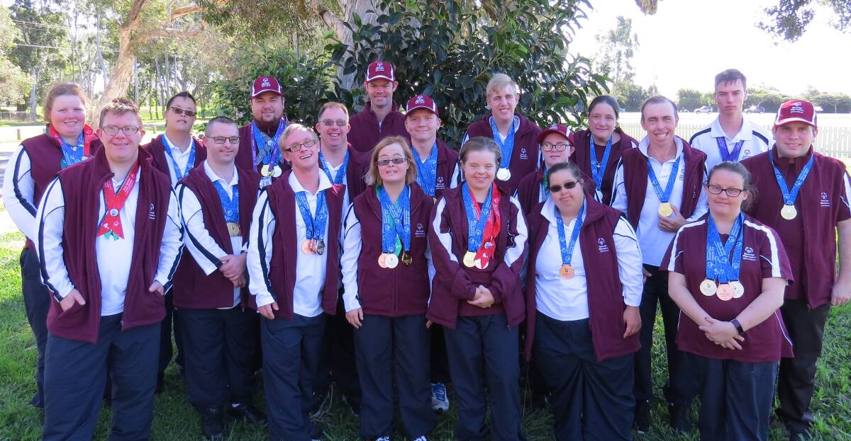 NATIONAL GAMES: Athletes from the Redland Special Olympics ready for the Special Olympics Australia national games, held in Adelaide in April.