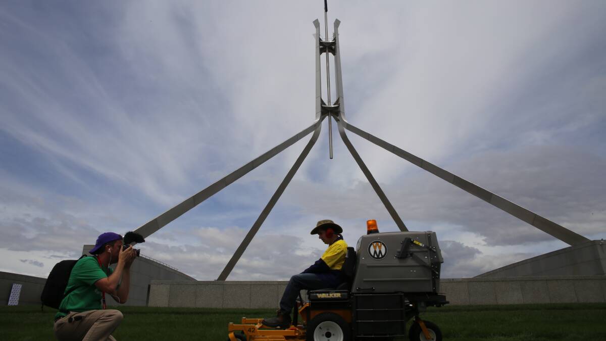 Mowing Parliament House a dream fulfilled