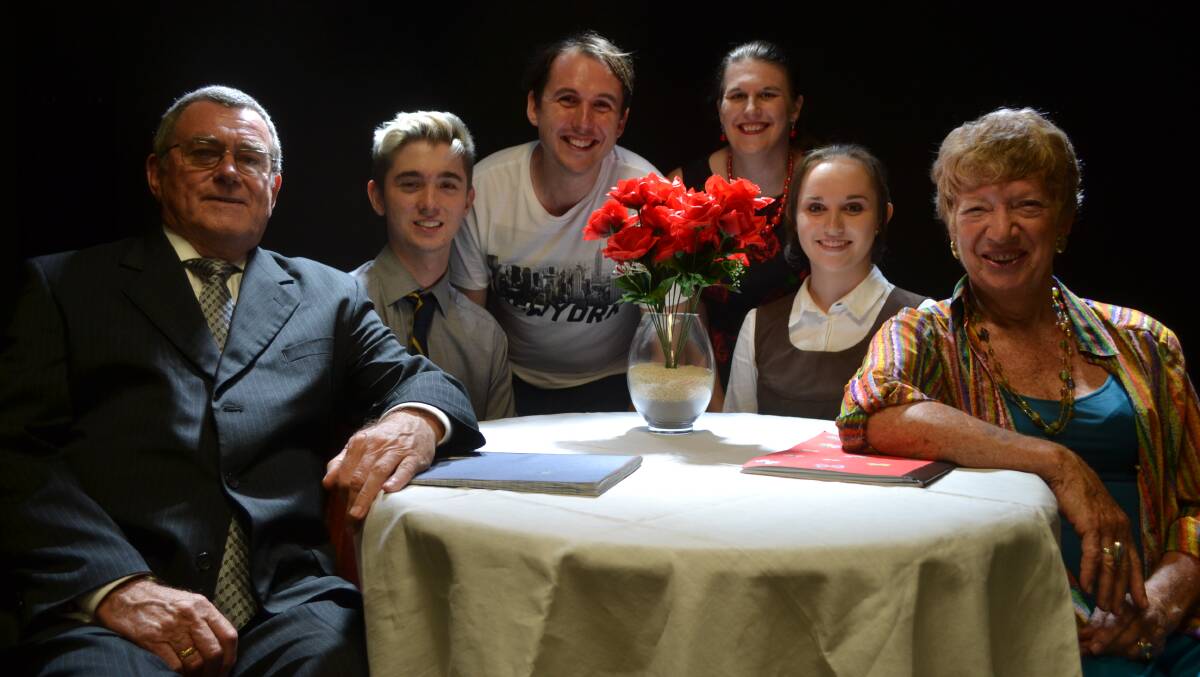 LOVE LETTERS: Brian Gamble and Jan Nary, Taine Harding and Chelsea August, and Dallas Fogarty and Jackie Wiley plays two characters in the return of the play Love Letters.