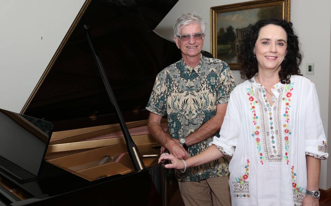 HOUSE: Harry McCarthy and Duchesne Barry prepare for a series of house concerts at Wellington Point.