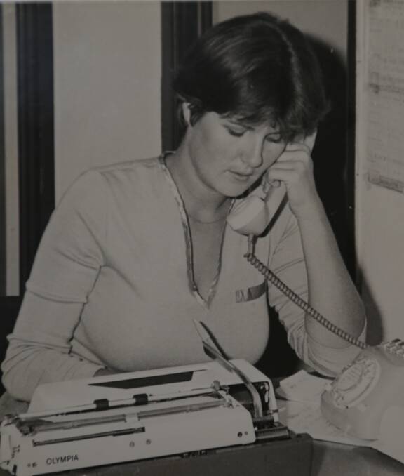 1978: Redland journalist at work 40 years ago.