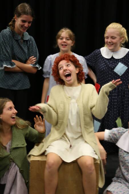 ANNIE: Carmel College students present Annie at the Redland Performing Arts centre on May 25 and 26. Playing the role of Annie is Lily Abbott.