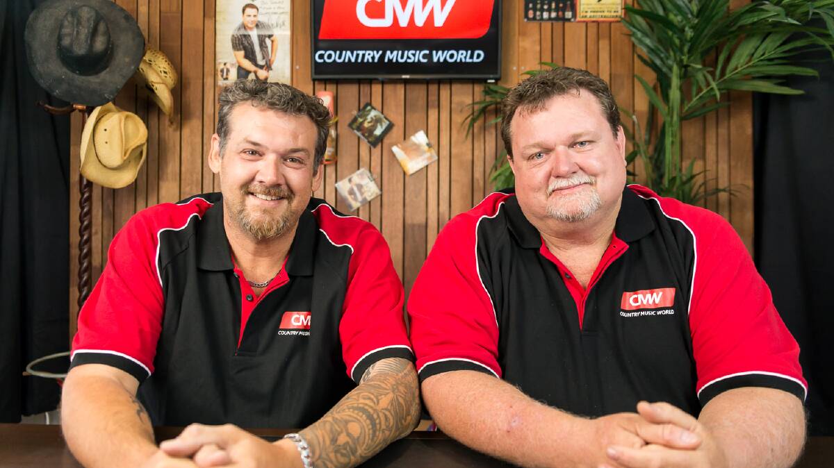 ONLINE COUNTRY: Mick Lockhart and Jay Peters have created a new online television channel for local country music artists.