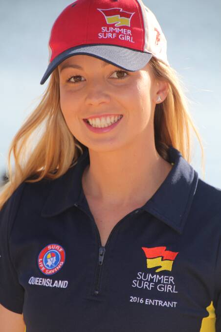 SURF GIRL: Anne-Marie Westby is this year's surf girl entrant for the Point Lookout Surf Lifesavers.