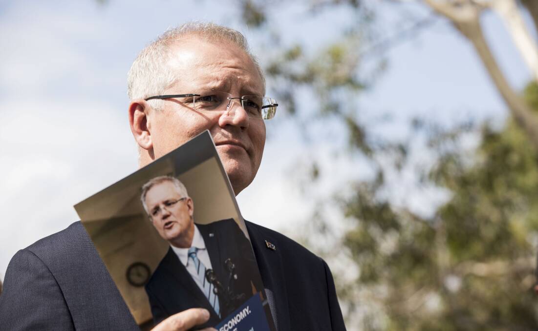 Road to nowhere: Prime Minister Scott Morrison was in Brisbane on Wednesday for a road funding announcement. John Hewson says the government is ignoring the real challenges of home ownership, climate, tax reform, and still rising costs of living. Photo: Dominic Lorrimer