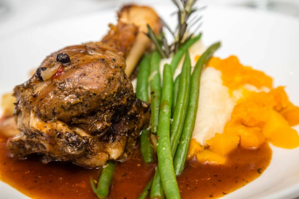 Mouth watering: Slow cooked for six hours, Barcella's delectable King Henry lamb shanks are always a popular dish. Photo: Shutterstock.
