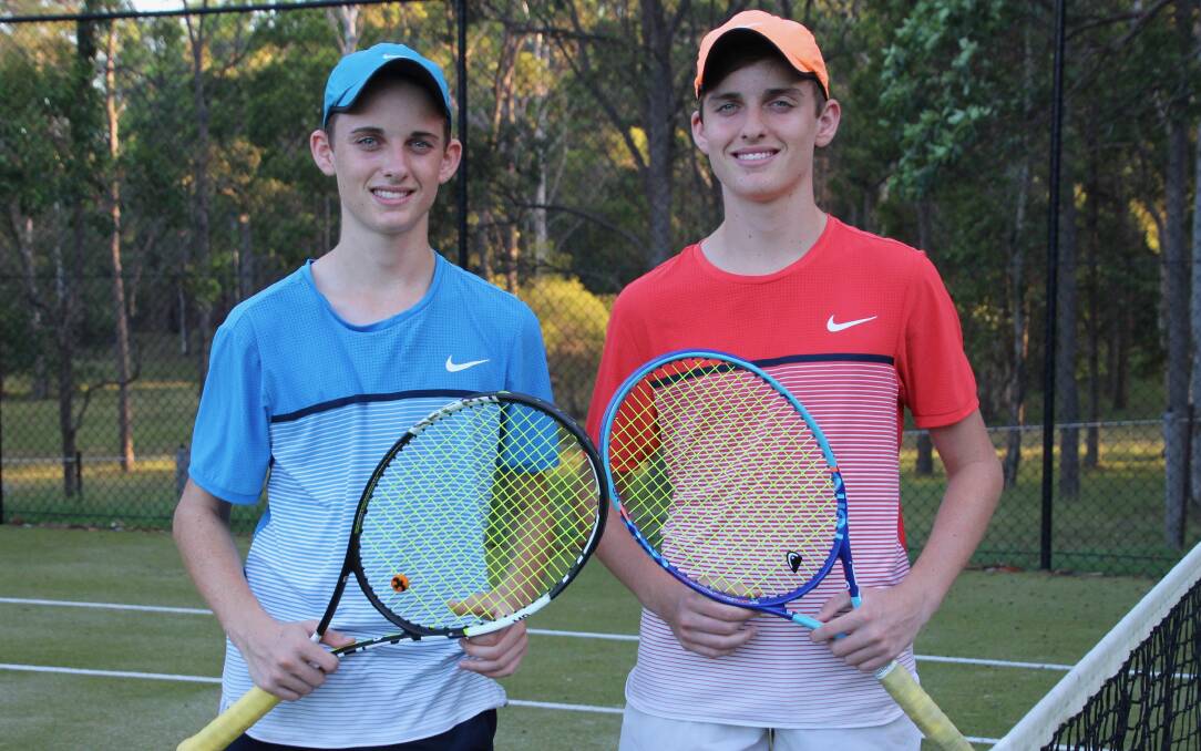 Identical twins Isaac and Dylan Goodhew will form 50 per cent of the Metropolitan East Secondary Schools Tennis Team.