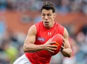 Essendon midfielder Dylan Shiel is in doubt to play round one in 2024 after off-season surgery. (Matt Turner/AAP PHOTOS)