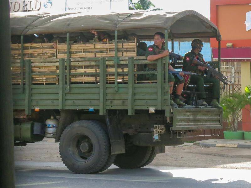 Myanmar security forces have come under attack recently by opponents of a military coup.
