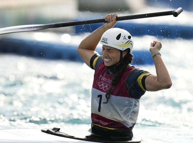 GOLD: Jessica Fox has won the first C1 women's event at an Olympic games