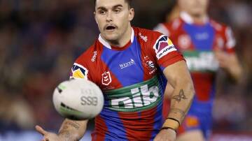 Newcastle's Tex Hoy hopes to return to the NRL after his coming stint in England. (Darren Pateman/AAP PHOTOS)