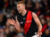 Peter Wright is set to return well prepared for Essendon against Collingwood. (Morgan Hancock/AAP PHOTOS)