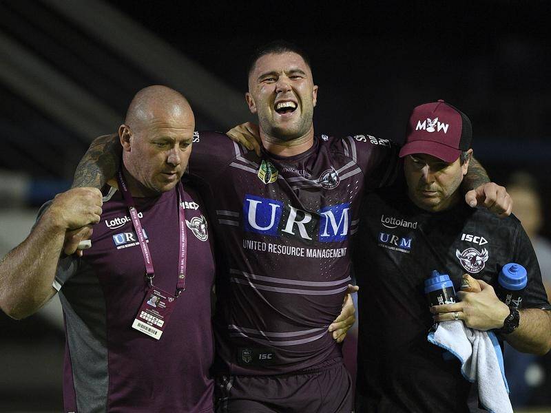 Curtis Sironen makes his return from a knee injury when Manly play a pre-season trial with Cronulla.