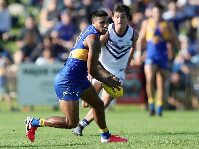 West Coast midfielder Tim Kelly is set to move his AFL training regime to his back shed.