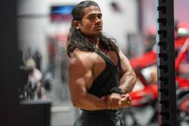 Noor Kabir needs a passport to flex his muscles in the prestigious Mr Olympia competition overseas. (HANDOUT/UNHCR)