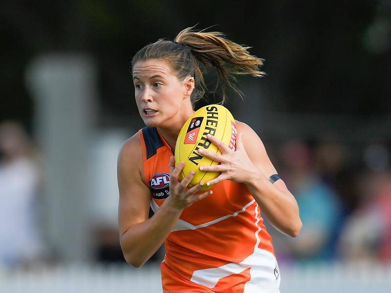 GWS defender Nicola Barr (pic) kicked her first three AFLW goals in a win over Western Bulldogs.