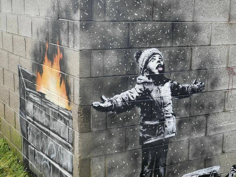 Banksy's artwork will stay on a garage wall in Port Talbot, Wales, for at least two years.