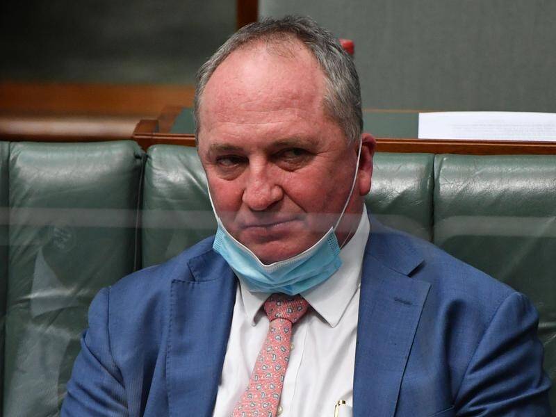 Barnaby Joyce has blamed panic buying and hoarding for shortages of rapid antigen tests.