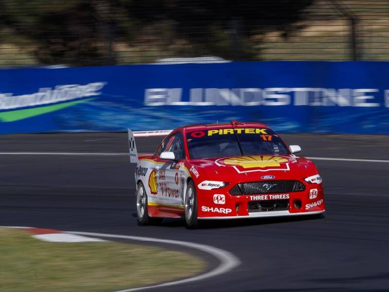 Two IndyCar stars have finished well behind Scott McLaughlin (pic) in Bathurst 1000 practice.