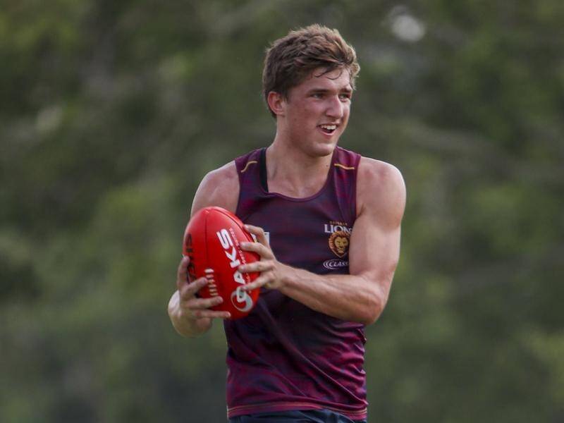 Teenager Deven Robertson is unlikely to forget his Brisbane AFL debut at a deserted MCG.