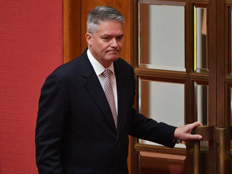 Mathias Cormann says a response to the report was yet to be considered by cabinet.