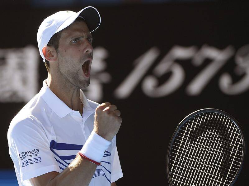 Novak Djokovic is through to the fourth round of the Australian Open after beating Denis Shapovalov.