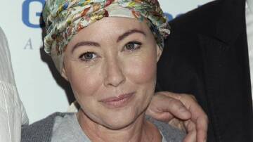 "I'm not done with living. I'm not done with loving," actress Shannen Doherty says. (AP PHOTO)