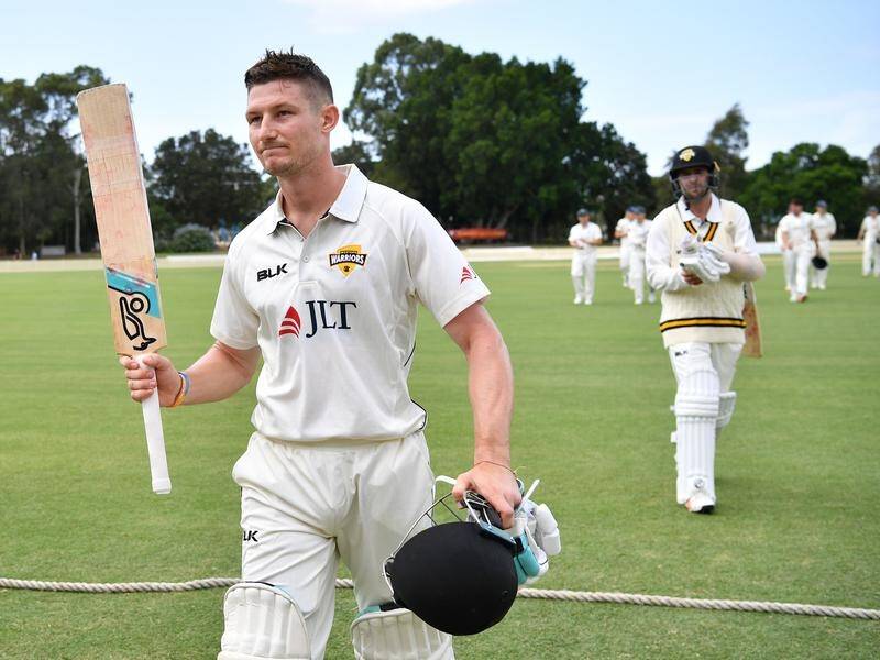 Opener Cameron Bancroft was unbeaten at the end of WA's first innings against NSW.