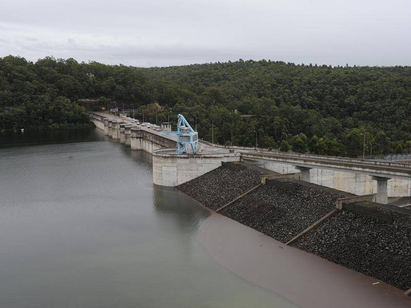 WaterNSW says Warragamba Dam is almost at capacity, but isn't expected to spill after recent rains.