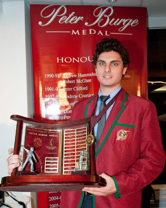 TOP HONOURS: Redlands allrounder Simon Milenko won the Peter Burge medal. Photo: Queensland Cricket