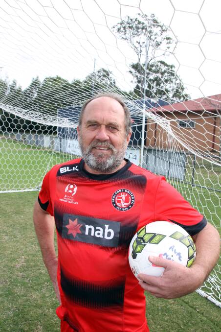 Brian Forsyth celebrated 50 years at the Redlands United Football Club last Friday and took home the Queensland Achievement Award. 
 Photo by Chris McCormack