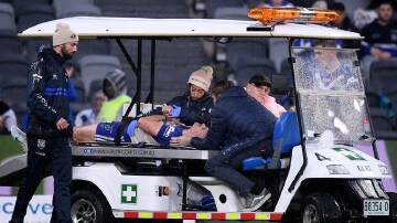 Declan Casey, who was stretchered off the field last week, could play in Canterbury's next game.