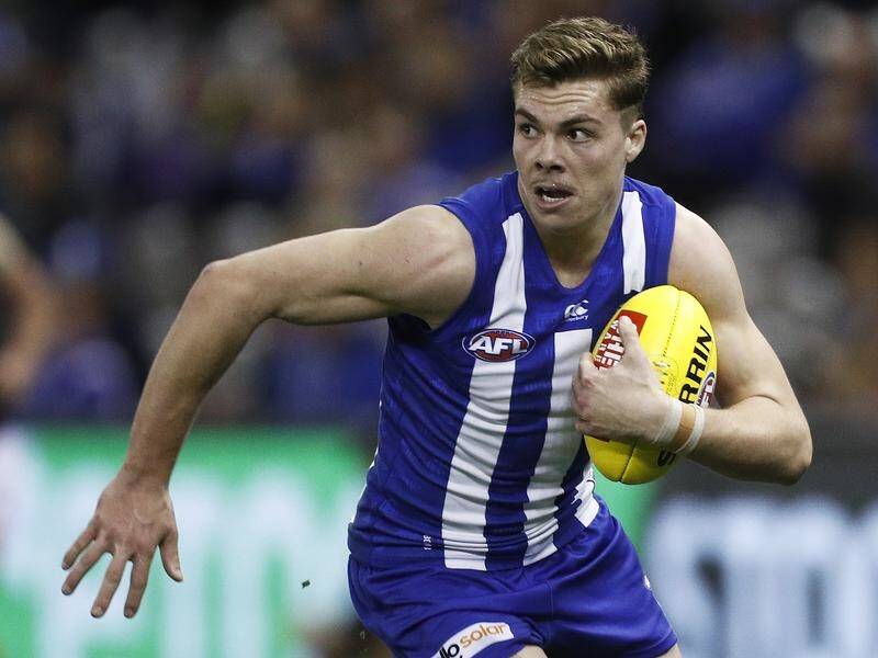 Cameron Zurhaar was one of two North Melbourne players to contravene social distancing advice.